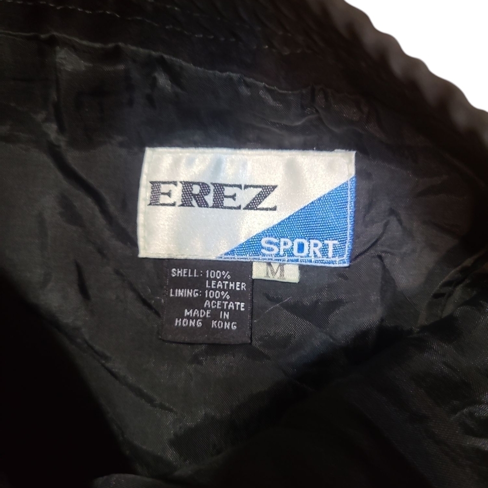 Vintage Black Suede Leather Pants - Picture 3 of 4